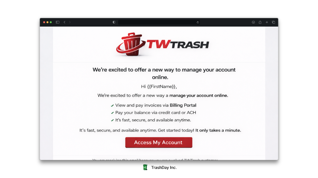 TrashDay Marketing Dashboard